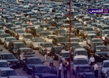 صورة زحمة السيارات من الصين وليست من ألمانيا!