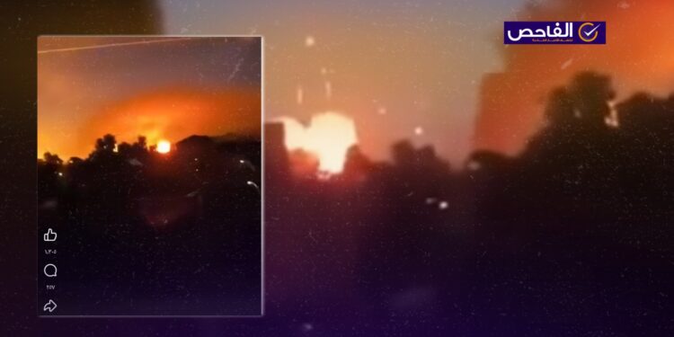 الفيديو لهجوم روسي على كييف وليس لضربات إيران على قاعدة العديد!