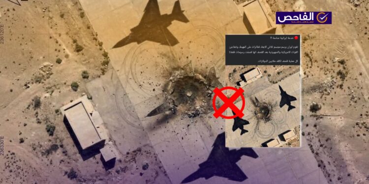 الصورة مولدة بالذكاء الاصطناعي وليست لرسومات طائرات إيرانية تعرّضت للقصف!