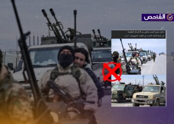 الصور من سوريا وليست لدخول الحشد الشعبي بادية النجف للبحث عن قاعدة إسرائيلية!
