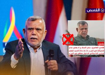 زائف.. لم يصرح العامري بإمكانية تجاوز قرار حصر السلاح إن دعا خامنئي إلى الحرب!